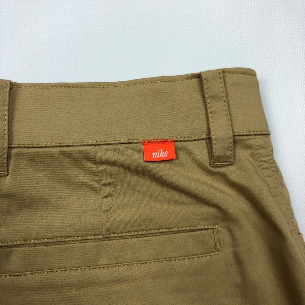 Nike Dri-FIT UV Chino Golf Pants Mens 32x29 Khaki Brown Slim Fit